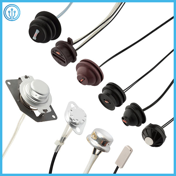 Glass Sealed 3950 100k Ohm NTC Thermistor 2 Pin NTC Thermistor Temperature Sensor
