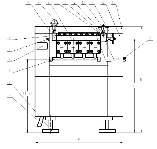 1000 L/Hr SUS304 Material High Shear Homogenizer For Beverage