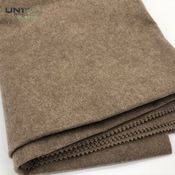 Polyester Wool Mixed Needle Punched Nonwoven Fabric For Under Collar