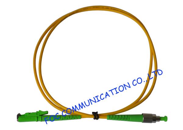 Quality Telecoms Fiber Optic Patch Cord , Durable FC / APC to E2000 / APC Corning Fiber for sale