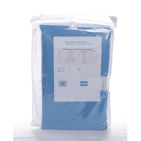 Sterile Surgical Laparotomy Drape Adhesive Laparoscopy Drape