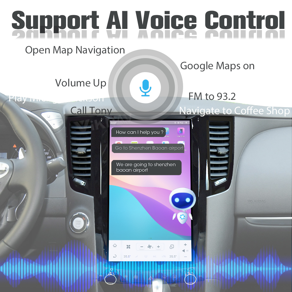 Car Radio Android 11 Head Unit For Infiniti FX35 QX70 GPS Navigation Stereo Recorder
