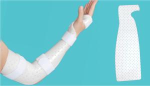 Precut Custom Thermoplastic Splint White Elbow And Wrist Splint