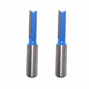 China Double Flute Carbide Tipped Router Bits / Straight Cut Router Bit For Wood Working wholesale
