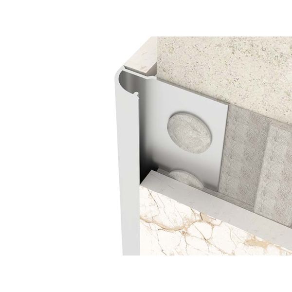 TUV Stainless Steel Tile Trim Brushed Round Closing Metal Strip