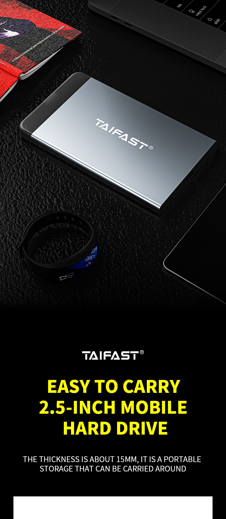 2.5inch Mobile Hard Drive 960gb 150g Portable Usb Rosh Sata External Hard Disk