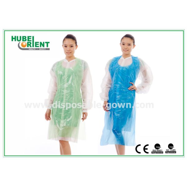 Anti Oil Smooth Surface Disposable PE Apron Without Sleeves