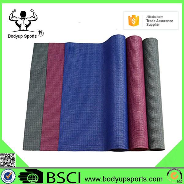 Quality Eco-friendly PVC Exercise Fitness Yoga Mat with Custom Logo for sale
