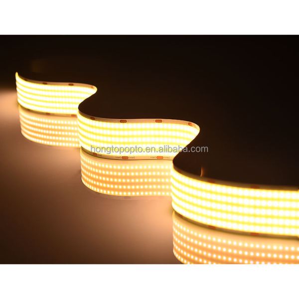 3- Ultra Wide 24V White Warm White COB LED Strip Light for LED Decorative Lighting 90Ra