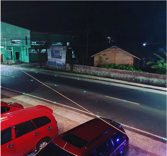 Five Colors IP68 120mm Solar Lights Embedded In Concrete Power Saving