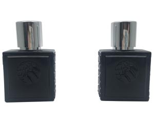 China Women / Men Empty Glass Spray Perfume Bottles 30ml Frosted Black Sample Available wholesale