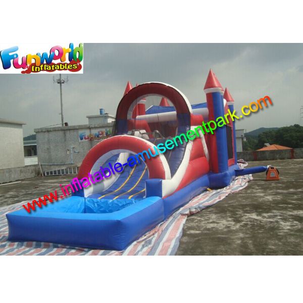 Factory Price inflatable bouncer slide PVC Tarpualin , Water - Proof Kids Bounce Combo