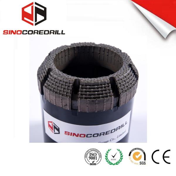 Quality Face Discharge Step Natural Diamond Core Bit HQ3 Surface Set Drill Bits for sale