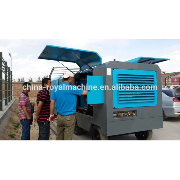 2m3/min 7 bar Yuchai engine Diesel Screw Air Compressor Portable Diesel Engine Driven Air Compressor