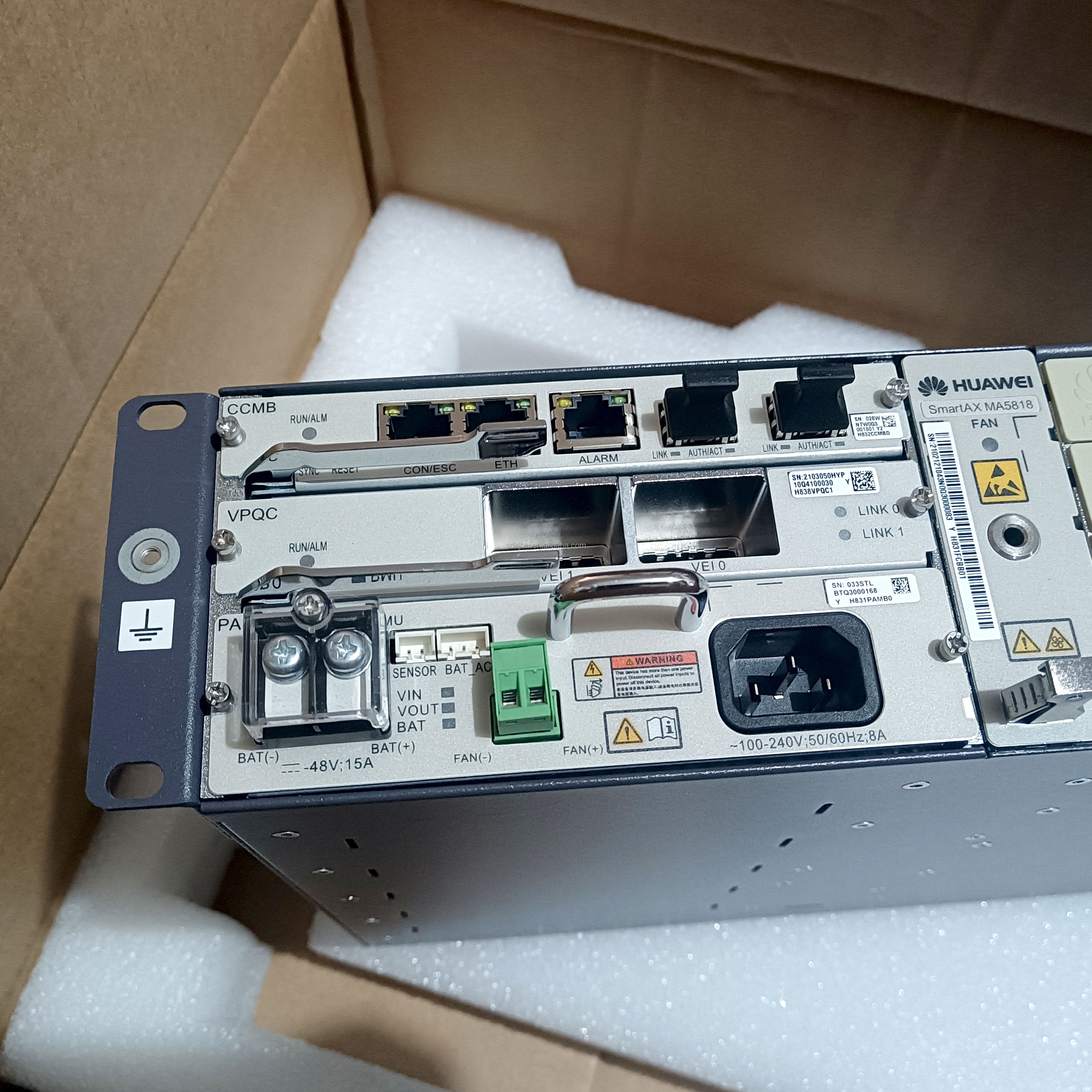 MA5818 AC DC Host ONU The Ideal Choice for HUAWEI Multi Service Access Device Network