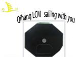 VA Black Round Shape 3.0V Monochrome VA 7 Segment Lcd Display Module
