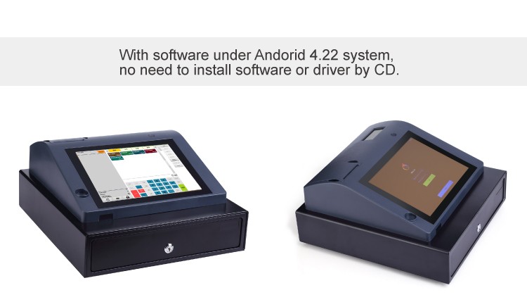 WIFI Support and 58mm Thermal Printer Included Android Cash Register/POS with Software