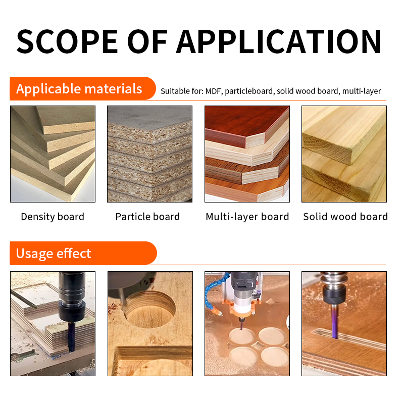 Nano Coating Cutting Bit Solid Carbide 2 Flute End Mill Downcut Spiral Bits 60HRC