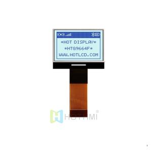 China 1.1&quot; 96X64 Graphic COG LCD | STN+ Display | 3.0V with White Backlight | Blue Text on Gray Background | Arduino | ST7549 wholesale