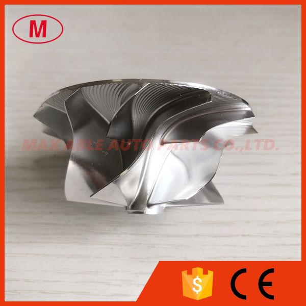 GT15-25 reverse 49.70/67.40mm 6+6 blades high performance turbo milling/aluminum 2618/billet compressor wheel