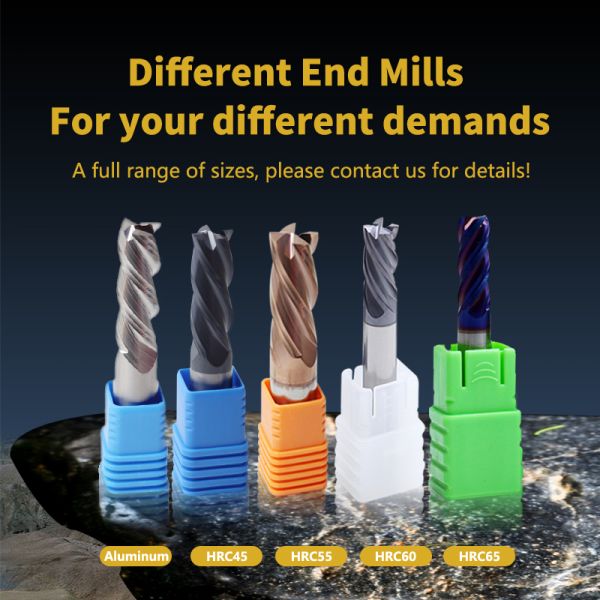 Special Design Solid Carbide End Mill 6x50mm-4F Brazed For Stainless Steel