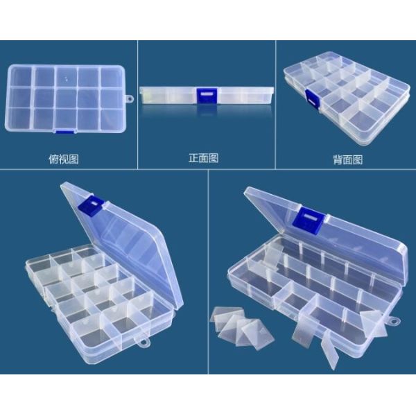 Parts Stocker Organizer PP Plastic Storage Box, pp EVA plastic adjustable plastic storage box, PLASTIC MESS ARTICLE TABL