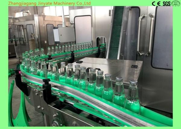 Quality 6000BPH Glass Bottle Filling Machine PLC Control System For Lemon / Sugarcane Juice for sale