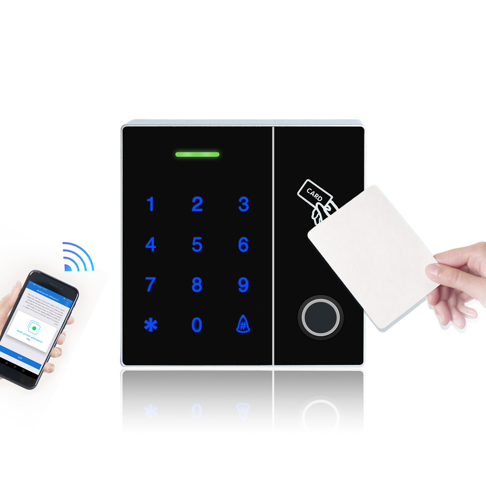 13.56MHz Standalone Biometric Nfc Access Control RFID Reader with Optical sensor