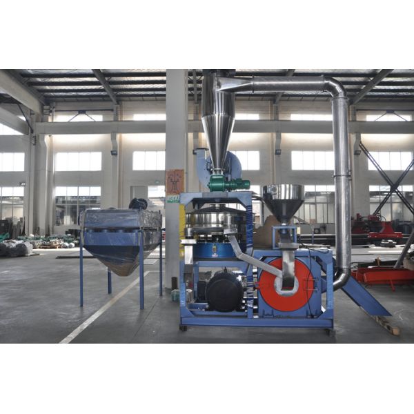 High Power Plastic Grinding Equipment , Vertical Plastic Scrap Machine