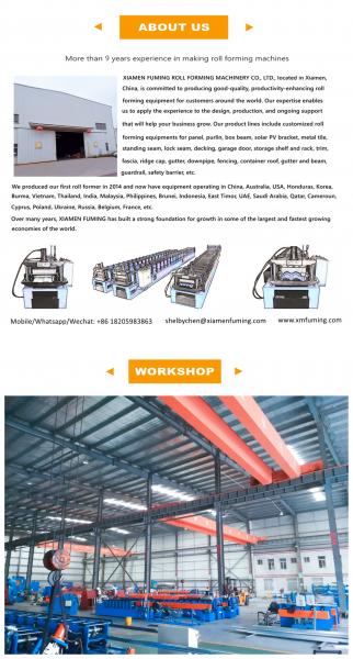 36KW CZ Purlin Roll Forming Machine Size Changing Automatically