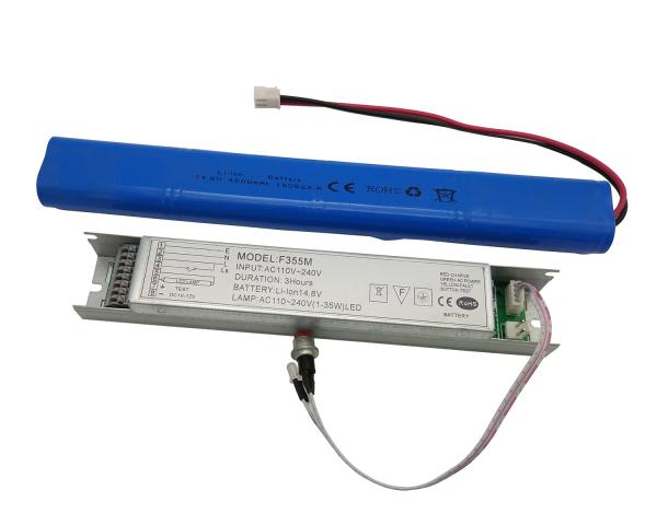 Quality Self-Test Li-Ion Battery Led Emergency Conversion Kit With 1-3 Hours Emergency Time for sale