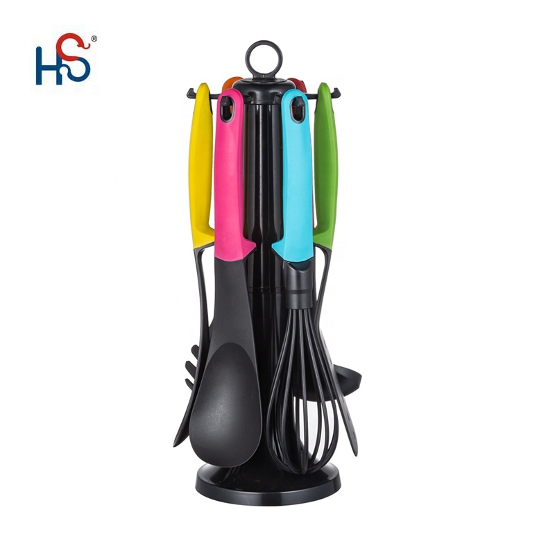 7 Pcs Non-stick Utensils Set with Heat Resistant Silicone Cooking Tools and TPR Handle