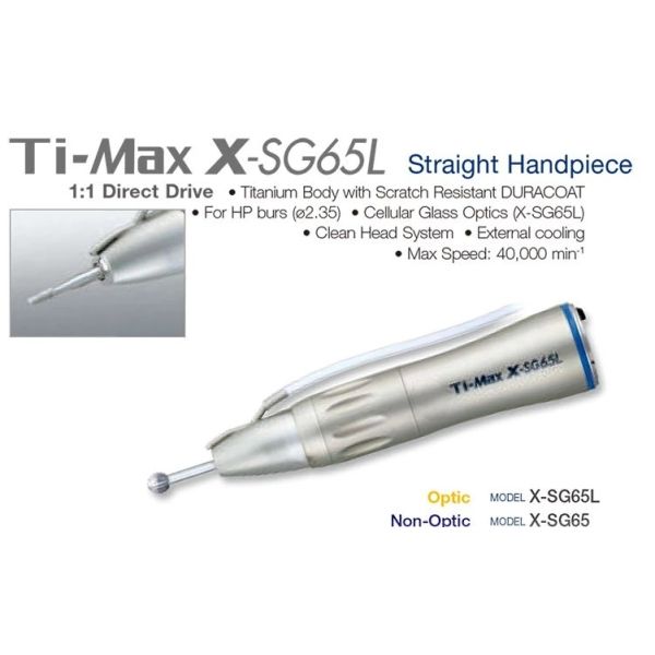 Ti-Max X-SG65L Implant Straight Optical Dental Low Speed Handpiece unit