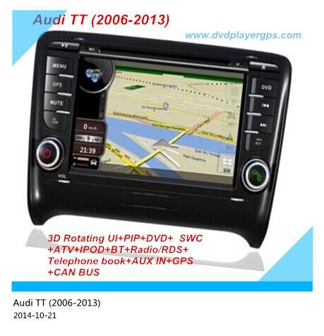 Quality Android car radio for audi a3/Car dvd for audi TT with gps Applied for:Audi TT (2006-2013) for sale