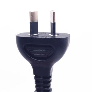 SAA RCM 2PIN Rated 7.5A 250V AC Power Cord With Customized Length Cord For Home Applicance