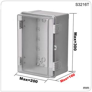 400x300x180mm IP65 Waterproof Electrical Enclosure Outdoor Plastic Wall Junction