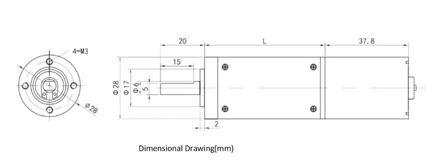 BL2838 28mm Brushless BLDC Motor 12V 6V 24 Volt DC Planetary Geared Motor With Gearbox Reducer
