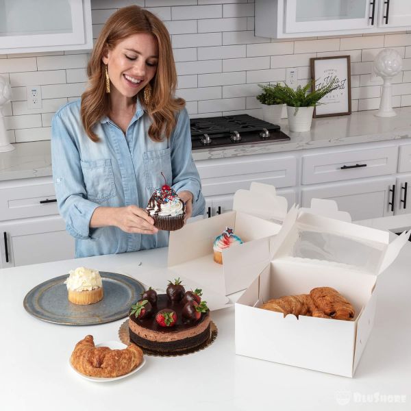 Presents Cross Broad Craft Paper Cake Box for Snow Mei Niang Snow Crisp Small Cake