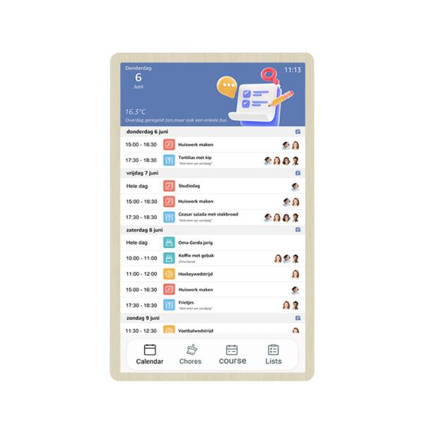 Quality New design RK3576 android 13 smart calendar family digital wall calendar calendar checklist display for sale