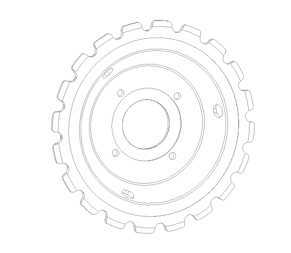 HT250 Escalator Sprocket Roller Dia. 76.2 Escalator 18 Teeth Sprocket