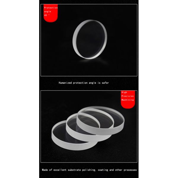 Double Sided AR Coated 59.7*3mm Quartz Laser Protective Window