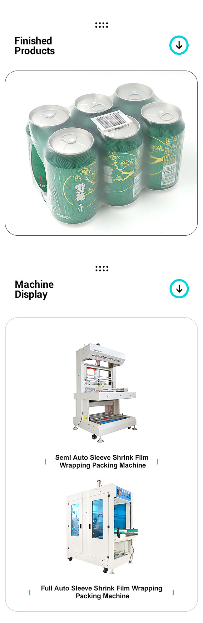 High Speed Cuff Heat Shrink Wrapping Machine With Protective Cover