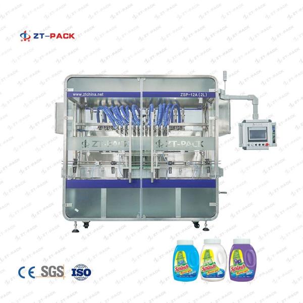 Quality PLC Disinfectant Filling Machine 1200ml 100ml 2 Head Liquid Filling Machine for sale