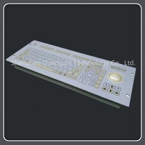 China Custom Layout 107 Key Keyboard , Durable Pc Keyboard With Trackball wholesale