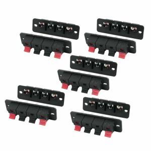 China Right Angel Speaker Terminal Clip Connector 4 Positions Audio Cable Push Button Type on sale