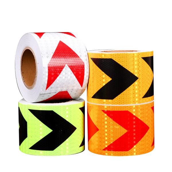 Quality Yellow Red And White Dot Reflective Tape For Trailers Trucks Adhesive Material for sale