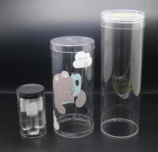 clear PVC PET can for food canning,Customized round clear paint can with tin lid,paint can with tin top & bottom and han