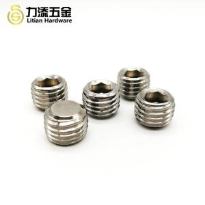 DIN913 Hexagon Socket Set Screws With Flat Point SUS304 Material Grade 4.8