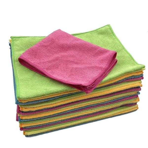 Quality KILINE 40x40 Wholesale Colorful Car Detailing 100% Microfiber Micro Fiber Cleaning Cloth Microfiber Towels for sale