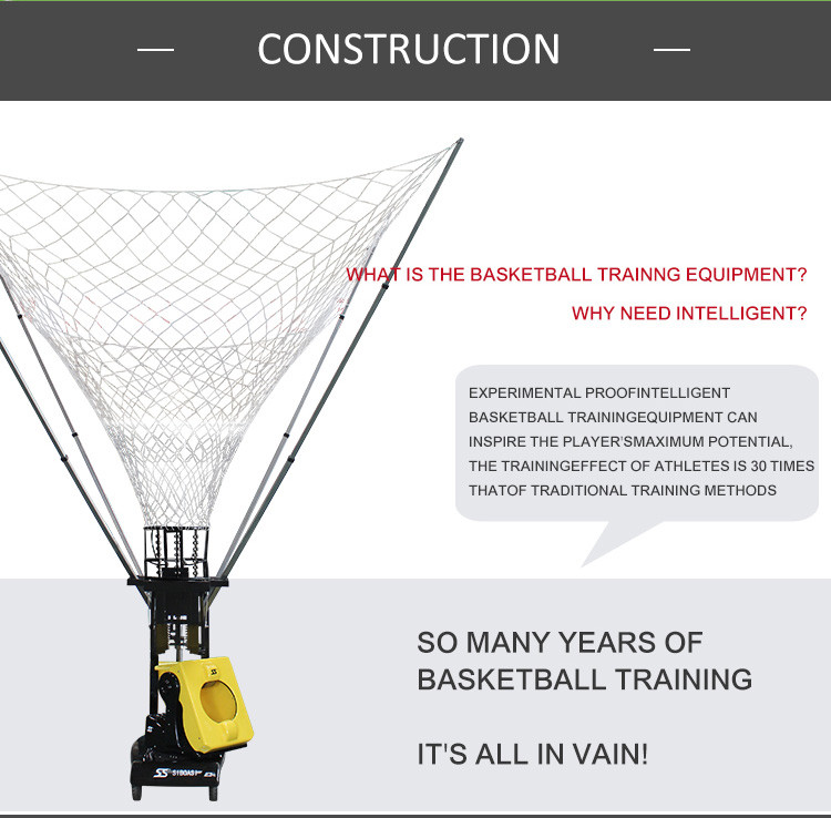 96W Basketball Shooting Machine , Adjustable Speed Automatic Rebounder
